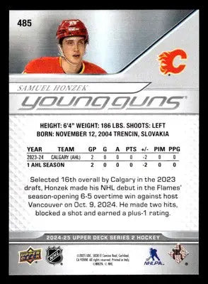 2024-25 Upper Deck #485 Samuel Honzek - Hockey Card Single
