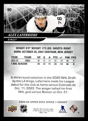 2024-25 Upper Deck #90 Alex Laferriere - Hockey Card Single