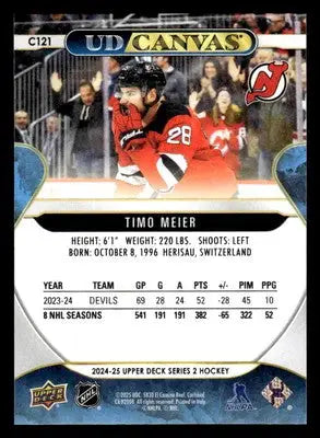 2024-25 Upper Deck #C121 Timo Meier UD Canvas - Hockey Card Single