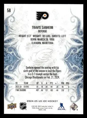 2024-25 Upper Deck Ice #58 Travis Sanheim - Hockey Card Single
