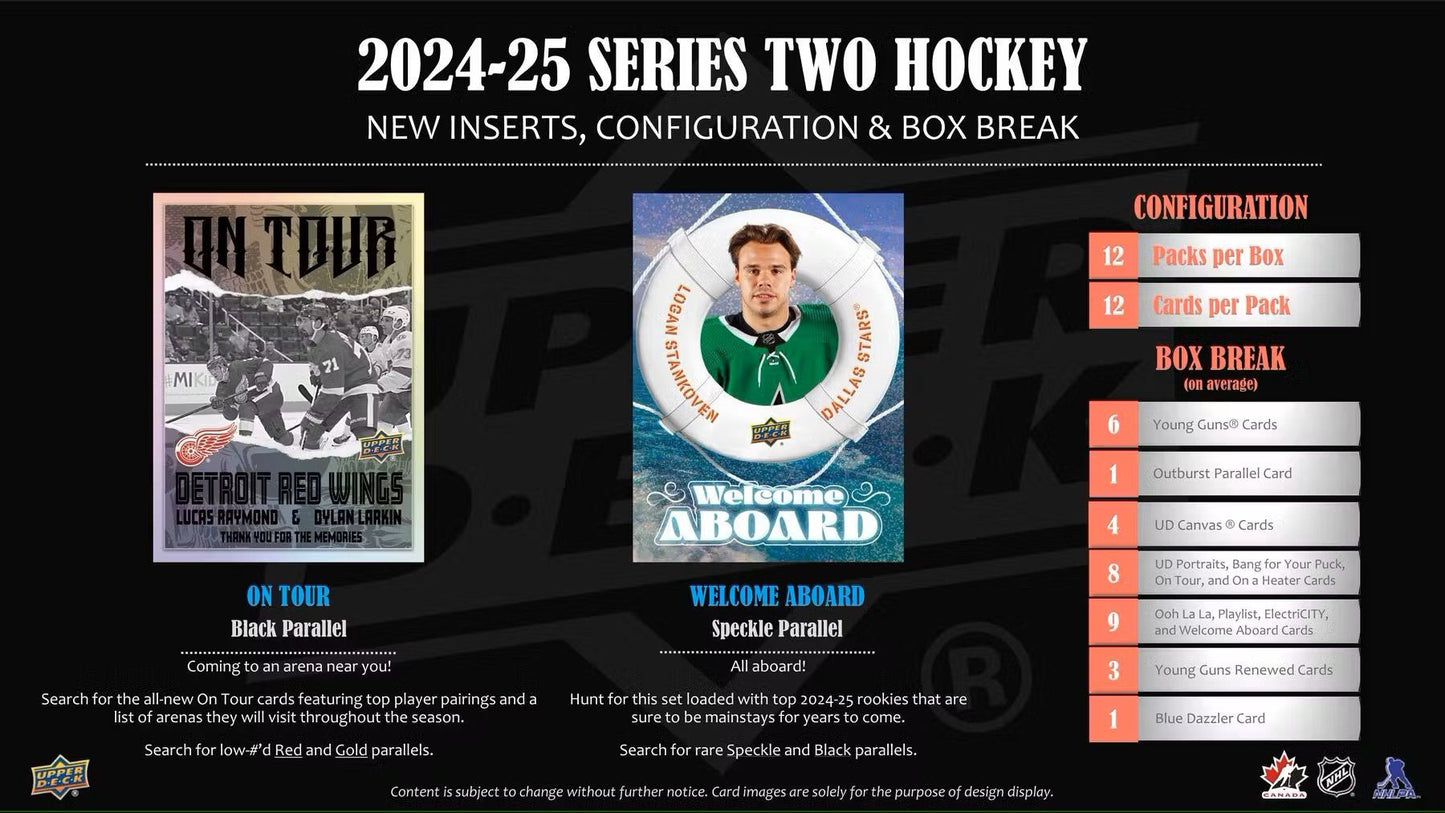 2024-25 Upper Deck Series 2 Hockey Hobby Box