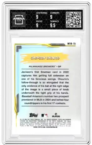 2024 Bowman Chrome Jackson Chourio #M1B-15 My 1st Bowman Baseball Arena Club 9 - Baseball Card Single