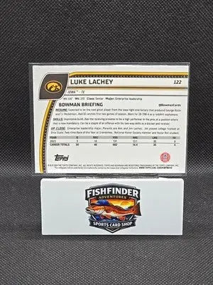 2024 Bowman University Chrome - Luke Lachey #122 Pink Lava Refractor (RC) - Football Card Single