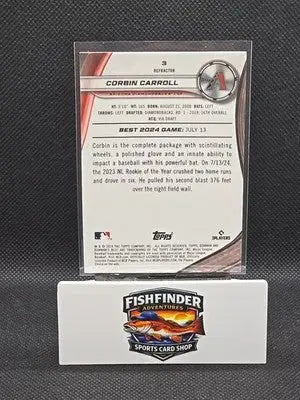 2024 Bowman’s Best - Corbin Carroll #3 Refractor - Baseball Card Single