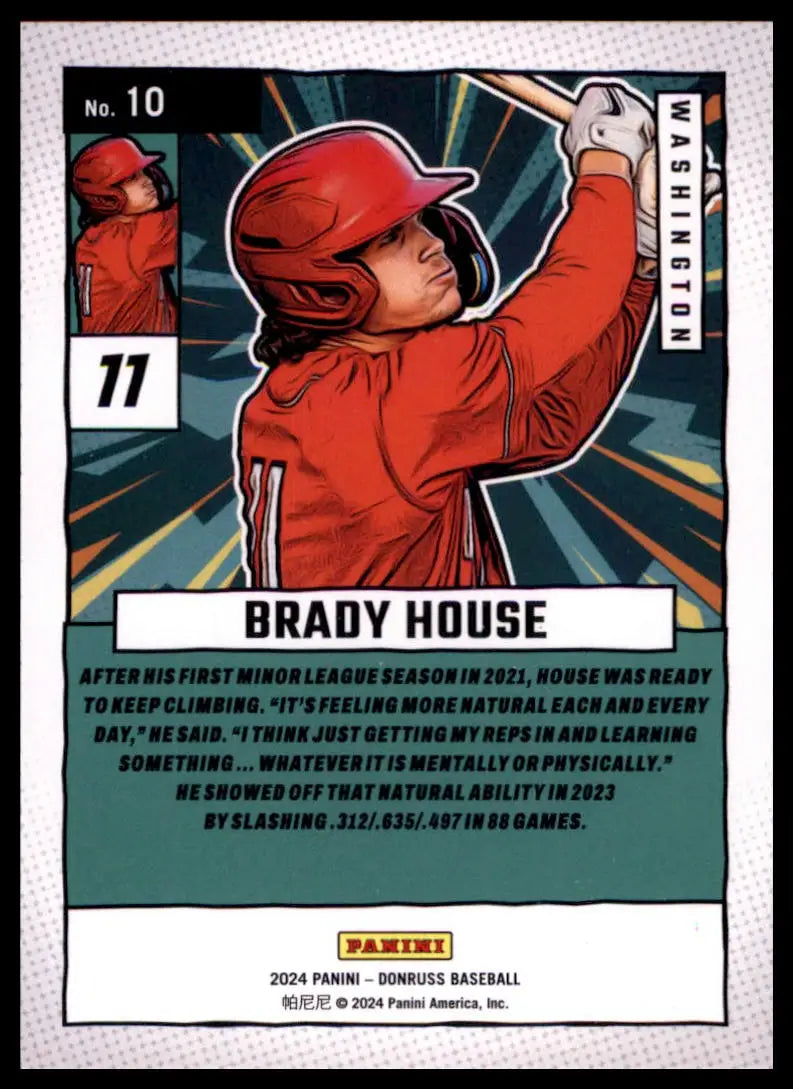 2024 Donruss - Diamond Marvels Brady House 10 Washington Nationals NM - Baseball Card Single