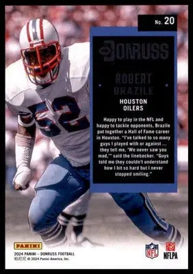 2024 Donruss - Retro 1994 Robert Brazile 20 Houston Oilers - Football Card Single