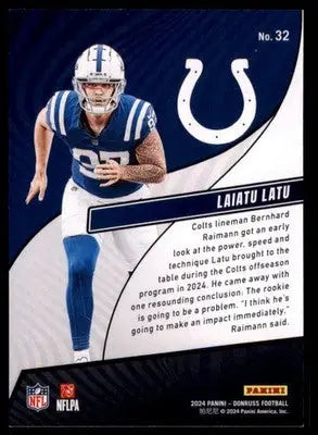 2024 Donruss - Rookie Revolution Laiatu Latu 10 Indianapolis Colts - Football Card Single