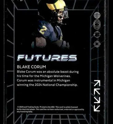 2024 Leaf Futures #13 Blake Corum - Football Card Single