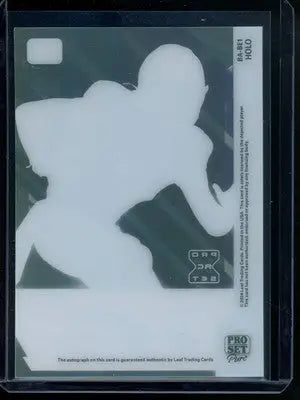 2024 Leaf Pro Set Pure Brevin Easton #BA-BJ1 Holo Auto RC 13/15 Football - Football Card Single