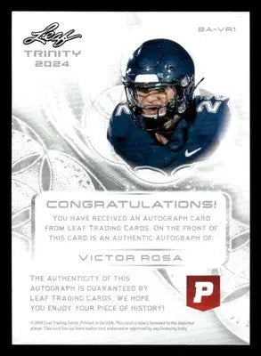 2024 Leaf Trinity - Pristine Auctions #BA-VR1 Victor Rosa - Baseball Card Single