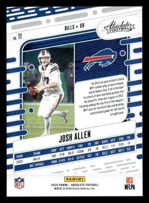 2024 Panini Absolute #11 Josh Allen Retail - Football Card Single