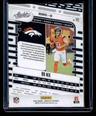 2024 Panini Absolute #112 Bo Nix Retail - Football Card Single
