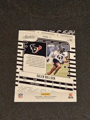 2024 Panini Absolute #165 Calen Bullock - Football Card Single