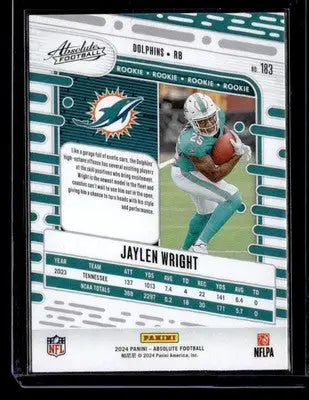 2024 Panini Absolute #183 Jaylen Wright Retail - Football Card Single
