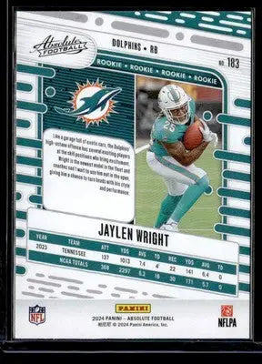 2024 Panini Absolute #183 Jaylen Wright Retail - Football Card Single