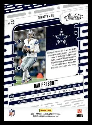 2024 Panini Absolute #26 Dak Prescott Retail - Football Card Single