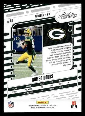 2024 Panini Absolute #40 Romeo Doubs Retail - Football Card Single