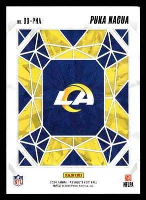 2024 Panini Absolute #DD-PNA Puka Nacua Draft Diamonds Los Angeles Rams - Football Card Single