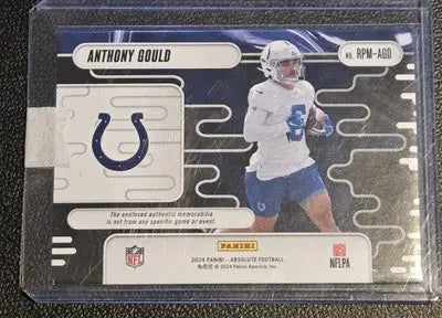 2024 Panini Absolute #RPM-AGD Anthony Gould Rookie Premiere Materials #/399 - Football Card Single
