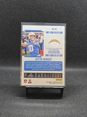 2024 Panini Contenders - Justin Herbert #55 Red Game Ticket - Football Card Single
