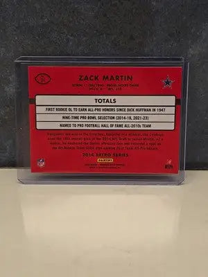 2024 Panini Donruss Optic Zack Martin Retro 1994 Throwback #21 - Football Card Single