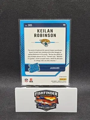 2024 Panini Donruss -Rated Rookie Keilan Robinson #385 Optic Preview Red & Green - Football Card Single