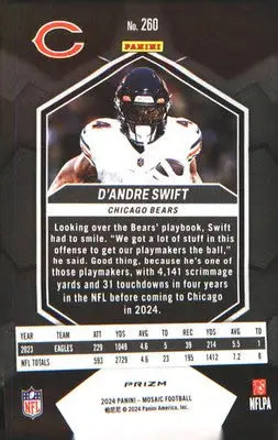 2024 Panini Mosaic Mosaic #260 D’Andre Swift - Football Card Single