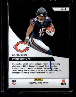 2024 Panini Mosaic #4 Rome Odunze Elevate - Football Card Single
