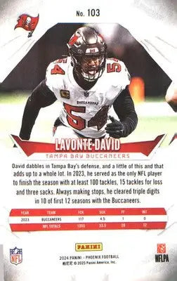 2024 Panini Phoenix #103 Lavonte David - Football Card Single