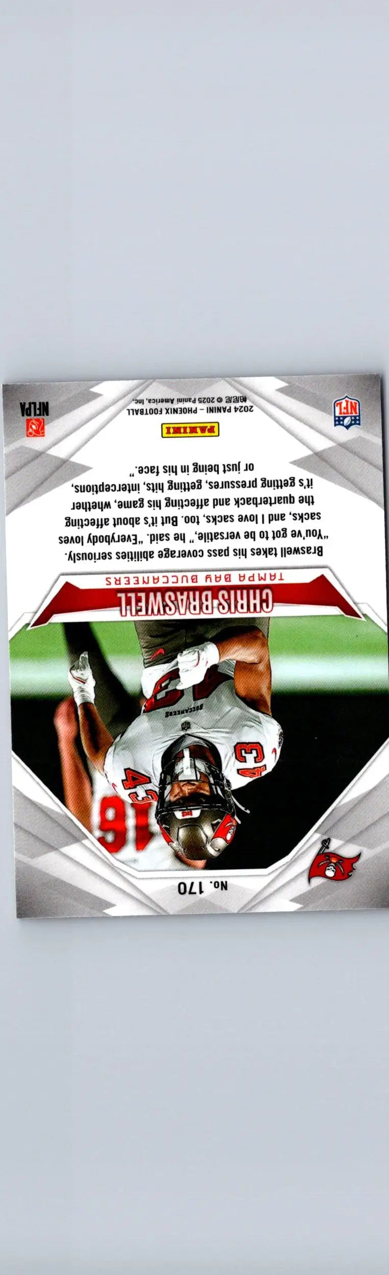 Chris Braswell football card from 2024 Panini Phoenix series