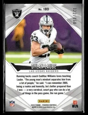 2024 Panini Phoenix #180 Dylan Laube NFL Shield #/150 - Football Card Single