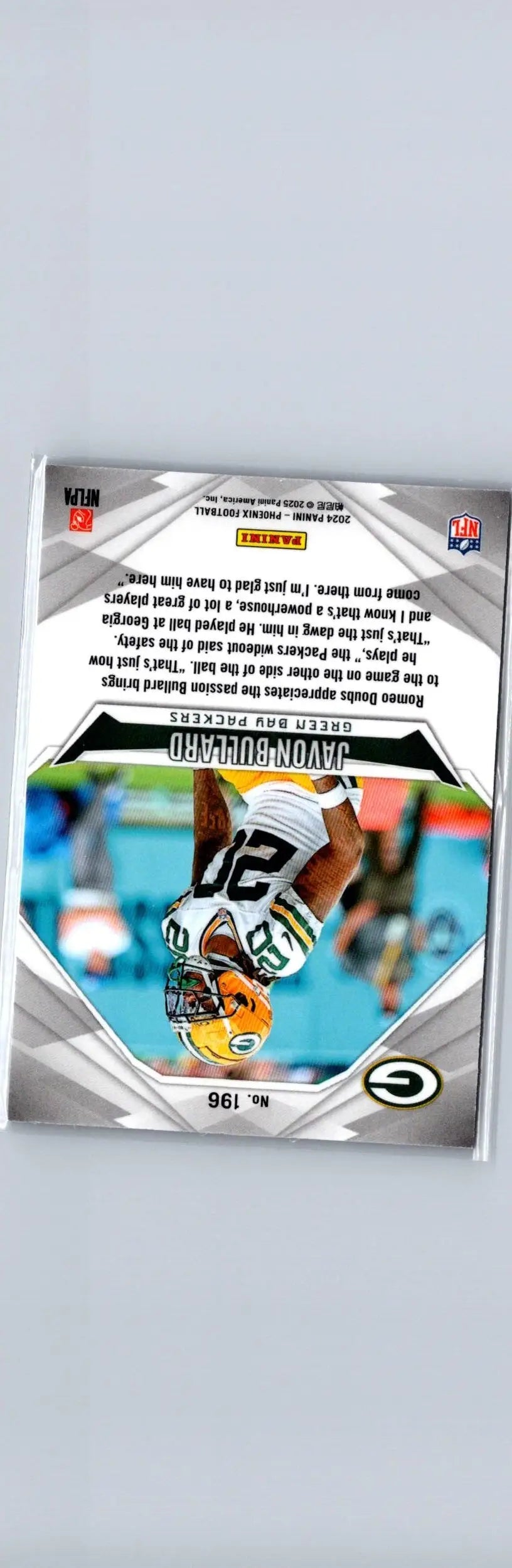Javon Baker football card from 2024 Panini Phoenix series featuring Javon Bullard