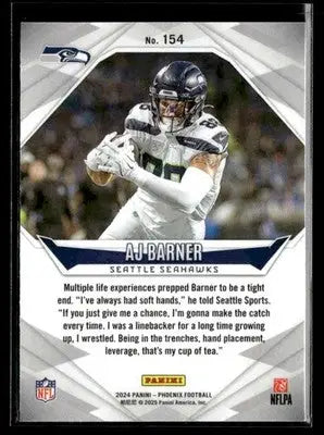 2024 Panini Phoenix AJ Barner #154 RC Seattle Seahawks