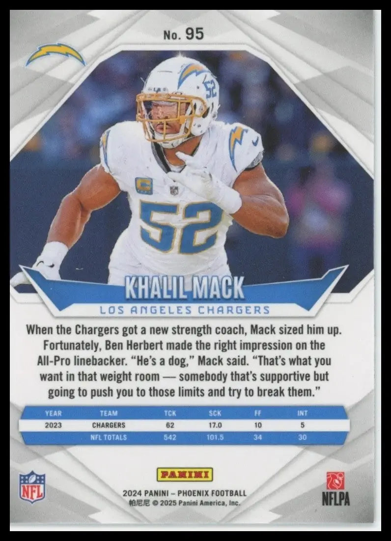 2024 Panini Phoenix - Khalil Mack #95 - Football Card Single
