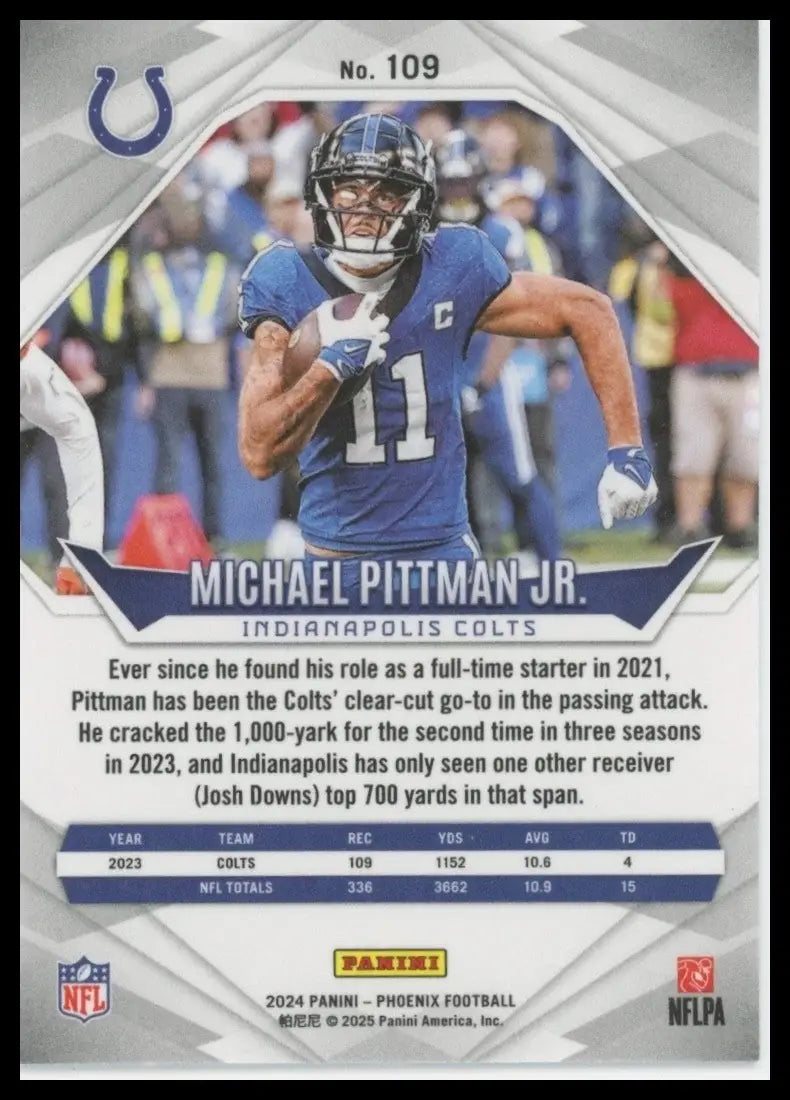 2024 Panini Phoenix - Michael Pittman Jr. #109 - Football Card Single