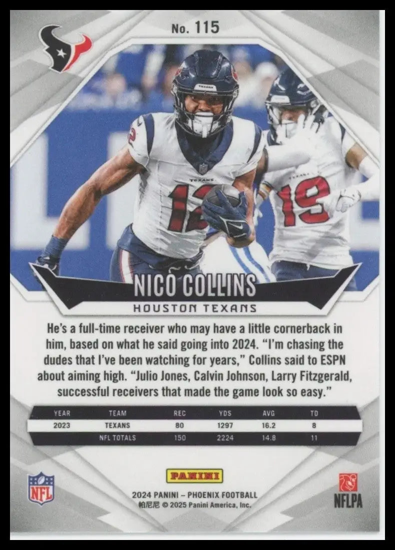 2024 Panini Phoenix - Nico Collins #115 - Football Card Single