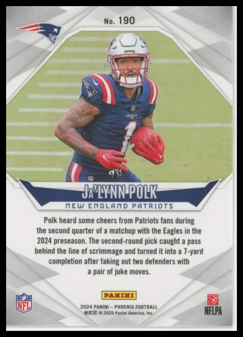 2024 Panini Phoenix - Rookies Ja’Lynn Polk #190 (RC) - Football Card Single