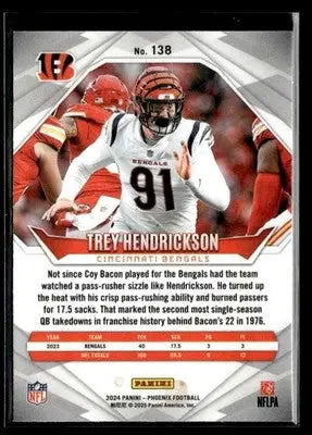 2024 Panini Phoenix Trey Hendrickson #138 Cincinnati Bengals