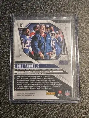 2024 Panini Prizm #221 Bill Parcells Pink Wave - Football Card Single