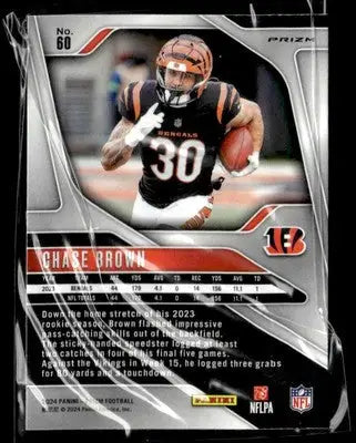 2024 Panini Prizm #60 Chase Brown Silver - Football Card Single