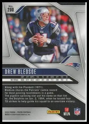2024 Panini Prizm Drew Bledsoe 200 New England Patriots - Football Card Single