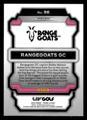 2024 Panini Prizm LIV #96 RangeGoats Silver - Other-Sports Card Single