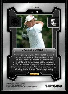 2024 Panini Prizm LIV Caleb Surratt #8 Silver RC Legion XIII