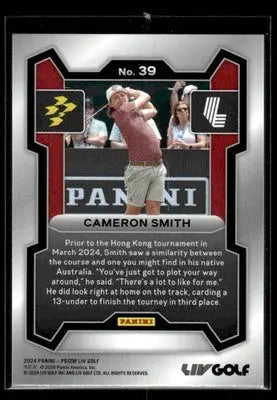 2024 Panini Prizm LIV Cameron Smith #39 RC Ripper - Other