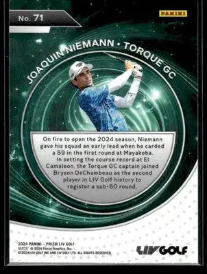 2024 Panini Prizm LIV Joaquin Niemann #71 Torque - Other