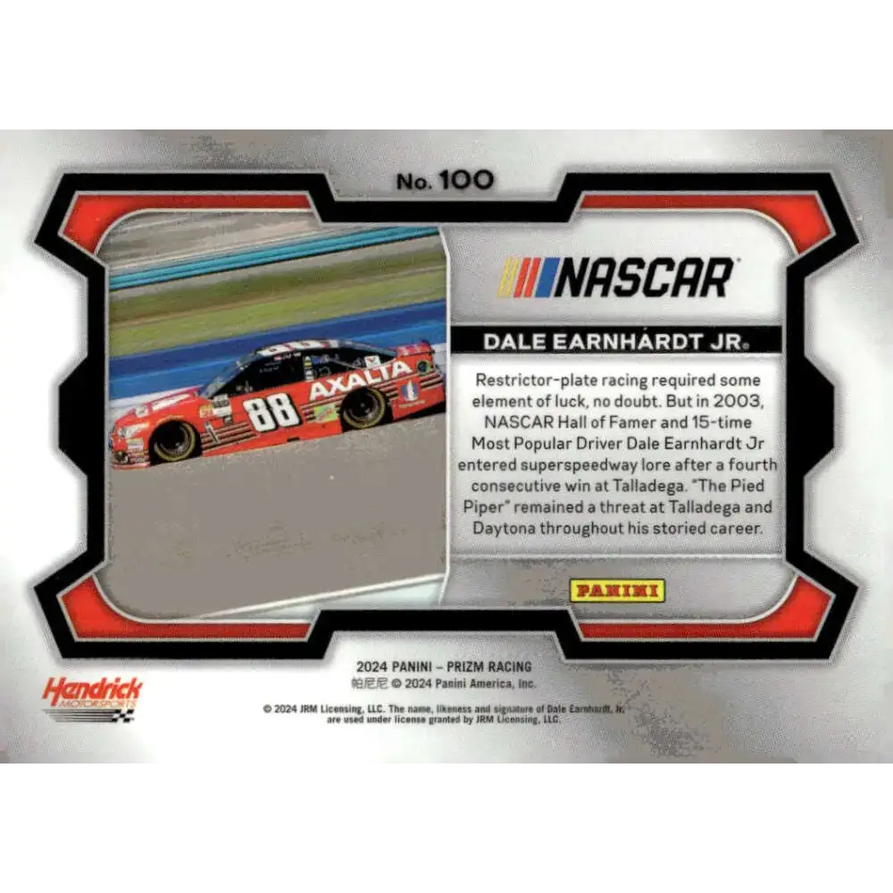 2024 Panini Prizm Rides #100 Dale Earnhardt Jr NM-MT AXALTA/Hendrick Motorsports/Chevrolet Racing Card - Racing Card