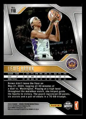 2024 Panini Prizm WNBA #110 Lexie Brown - Basketball Card Single