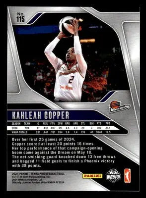 2024 Panini Prizm WNBA #115 Kahleah Copper Ice Prizms - Basketball Card Single
