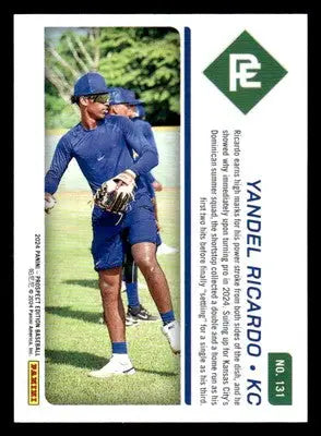 2024 Panini Prospect Edition #131 Yandel Ricardo Teal #/49 - Baseball Card Single
