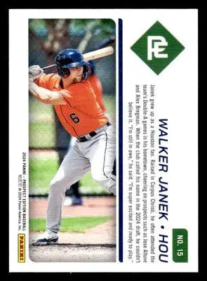 2024 Panini Prospect Edition #15 Walker Janek Teal #/49 - Baseball Card Single
